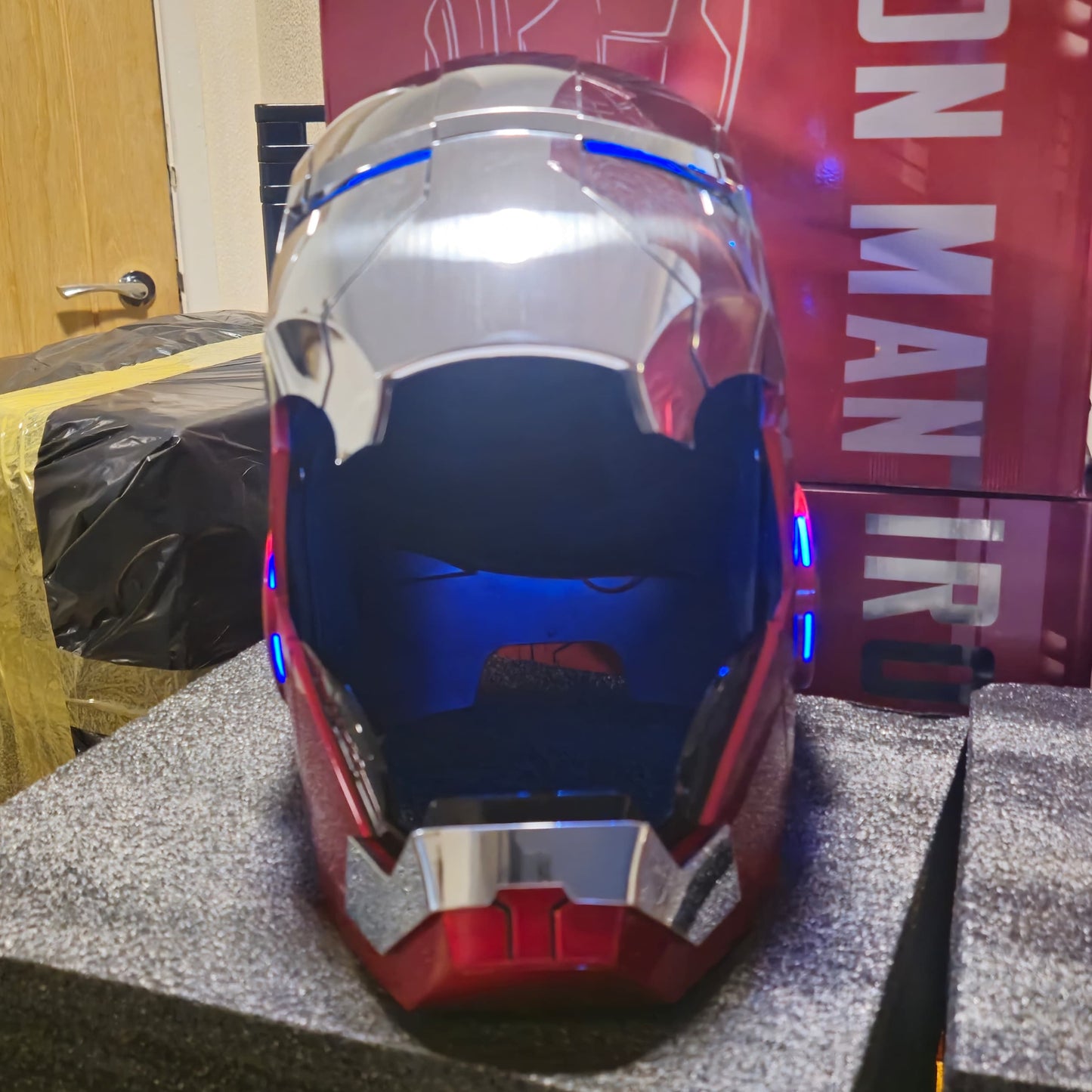 IRONMAN MK5 HELMET CHROME SILVER