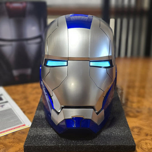IRONMAN MK5 HELMET BLUE/MATTE SILVER