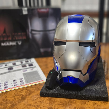 IRONMAN MK5 HELMET BLUE/MATTE SILVER