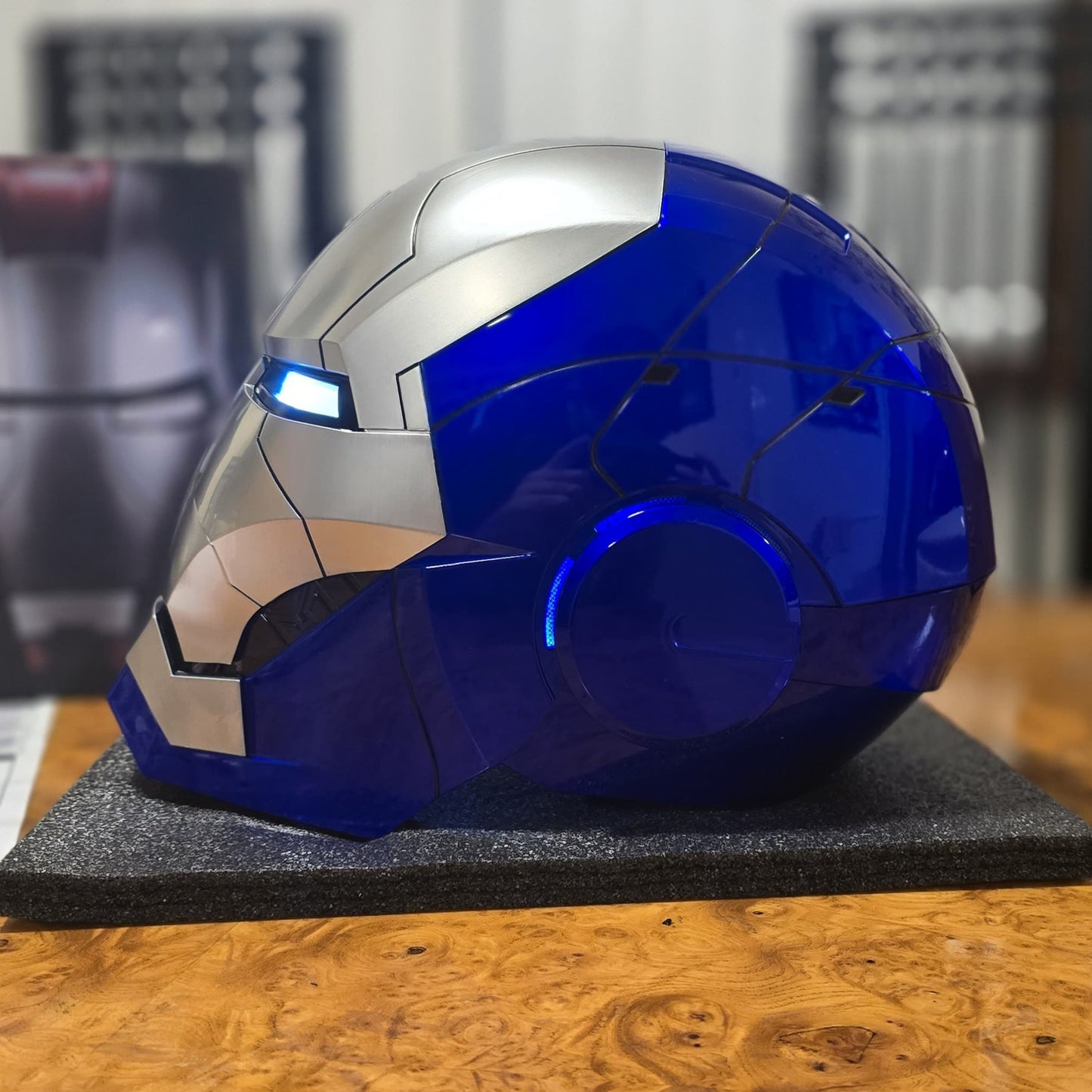 IRONMAN MK5 HELMET BLUE/MATTE SILVER