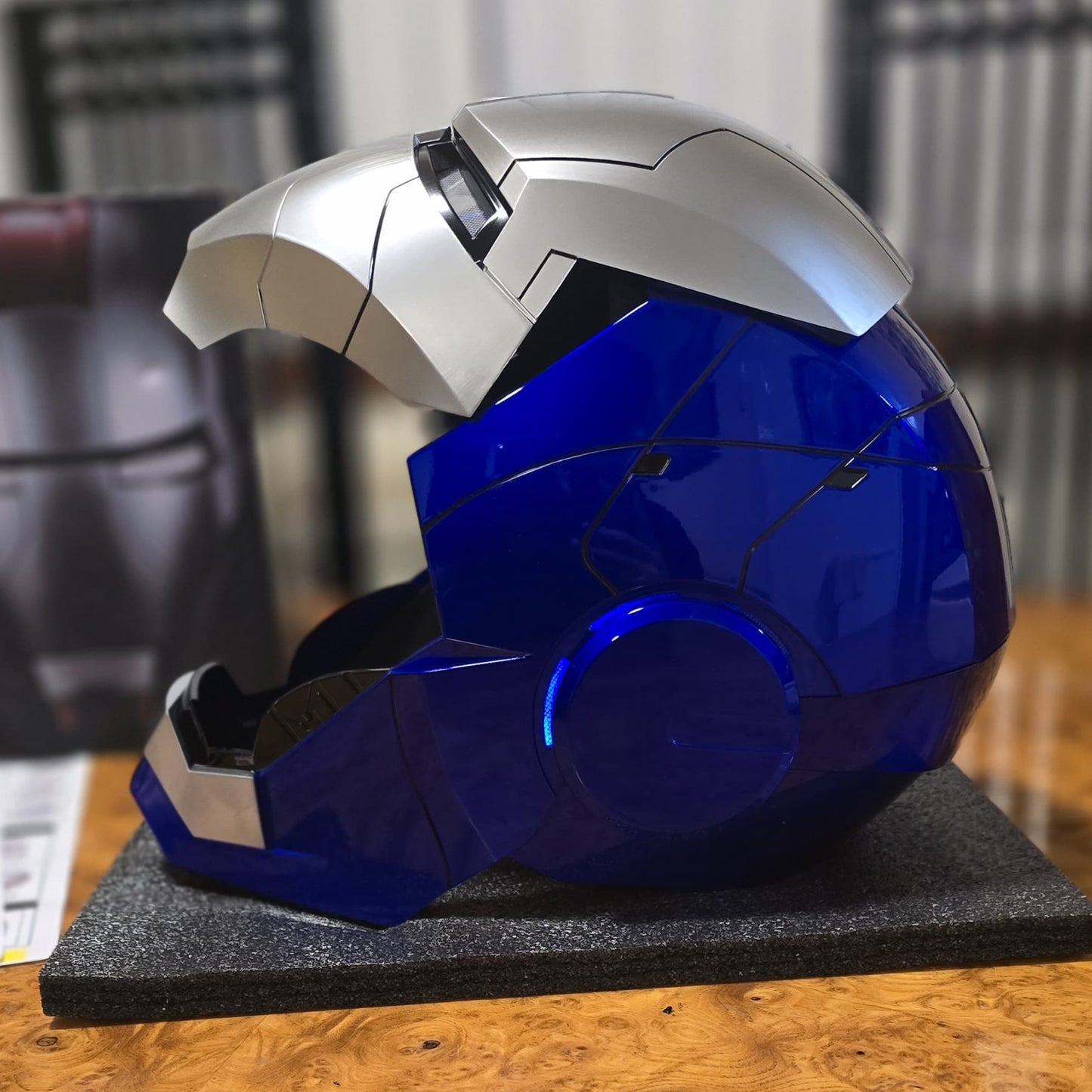 IRONMAN MK5 HELMET BLUE/MATTE SILVER