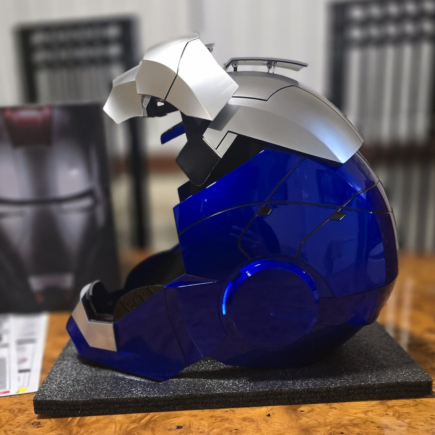 IRONMAN MK5 HELMET BLUE/MATTE SILVER