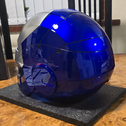 IRONMAN MK5 HELMET BLUE/MATTE SILVER