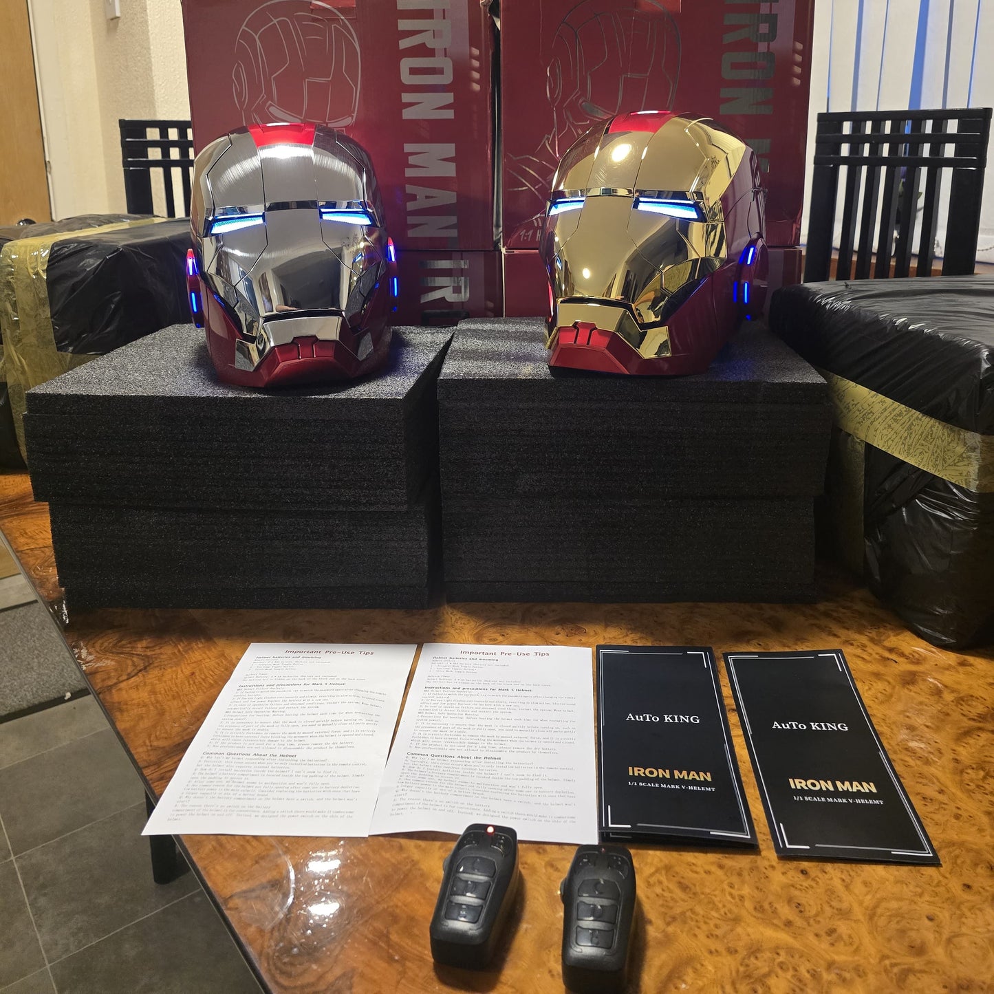 IRONMAN MK5 HELMET SHINY GOLD