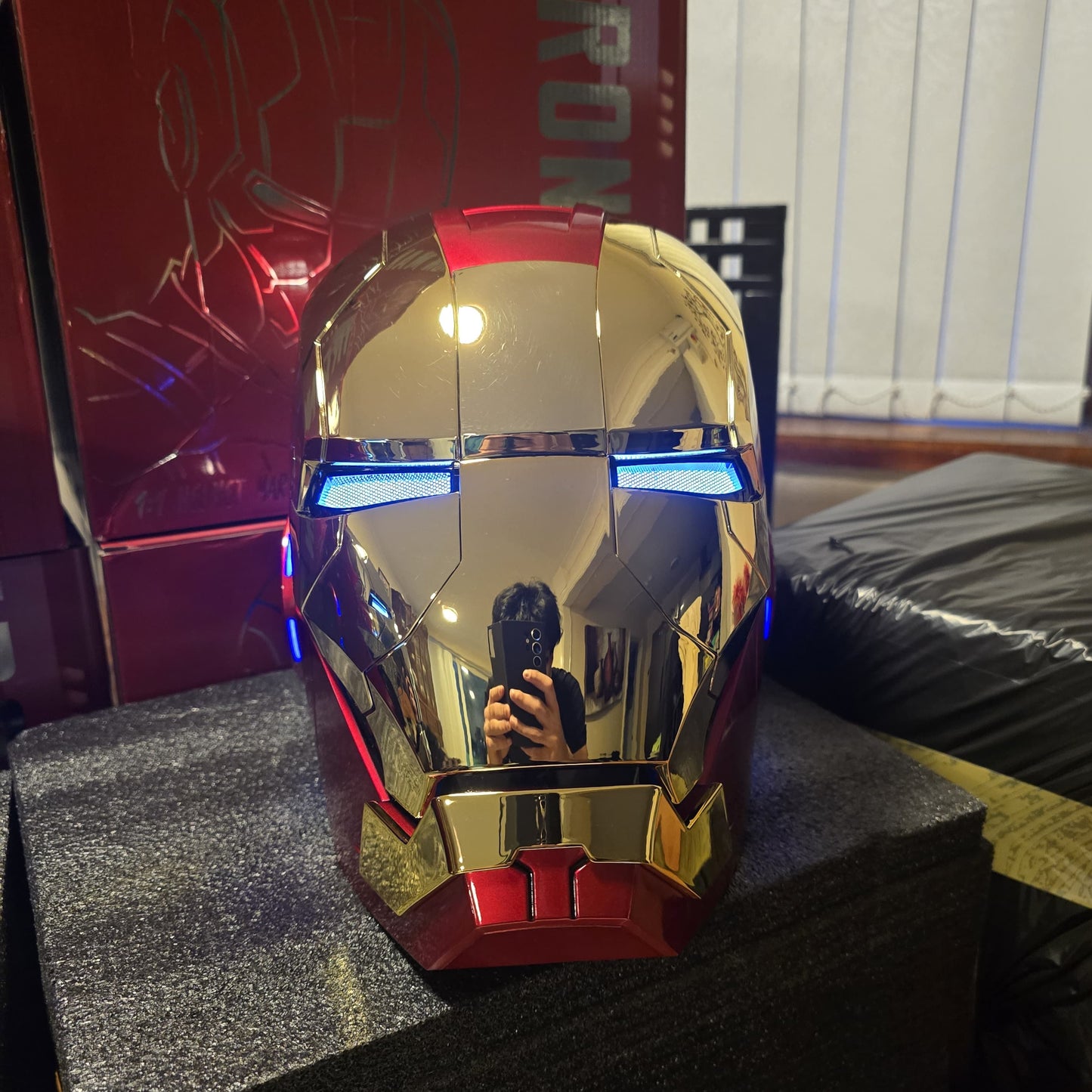 IRONMAN MK5 HELMET SHINY GOLD