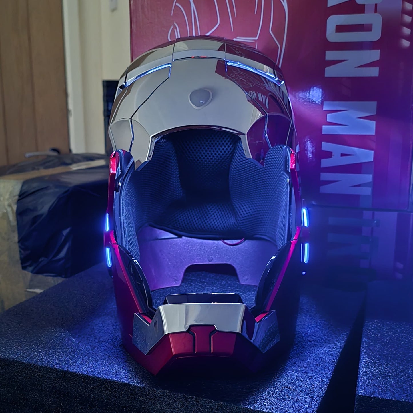 IRONMAN MK5 HELMET CHROME SILVER