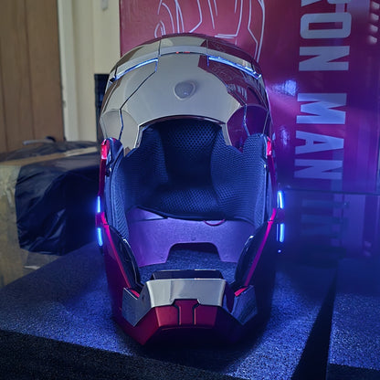 IRONMAN MK5 HELMET CHROME SILVER