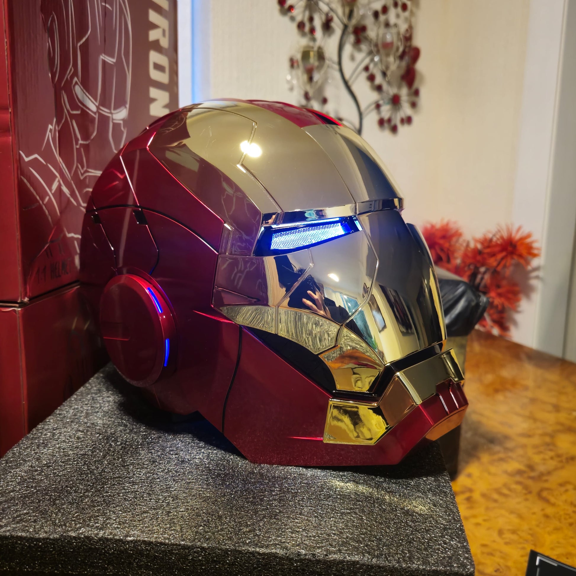 authentic iron man helmet IRONMAN MK5 HELMET SHINY GOLD – ToyForce.co