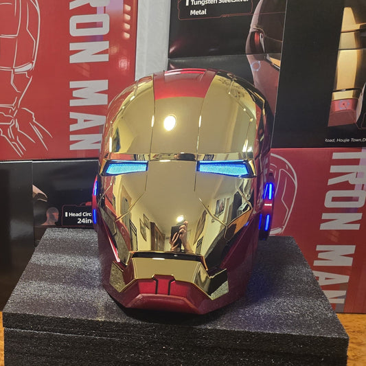 IRONMAN MK5 HELMET SHINY GOLD